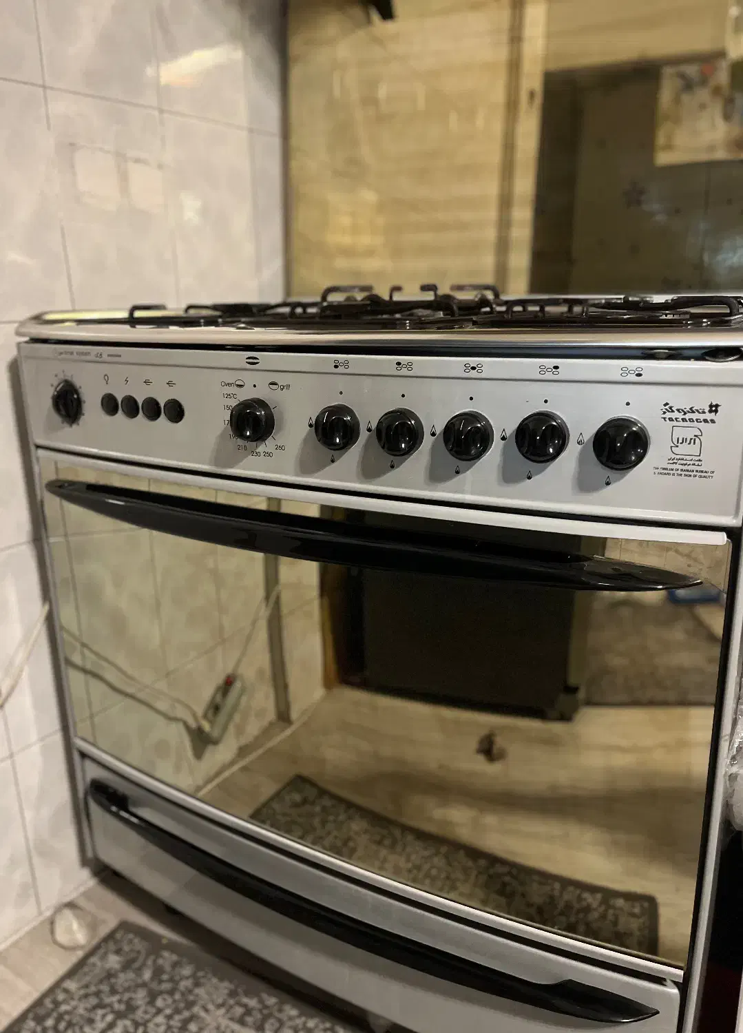 اجاق فردار تکنو ۵ شعله استیل|اجاق گاز و لوازم برقی پختوپز|تهران, علم و صنعت|دیوار