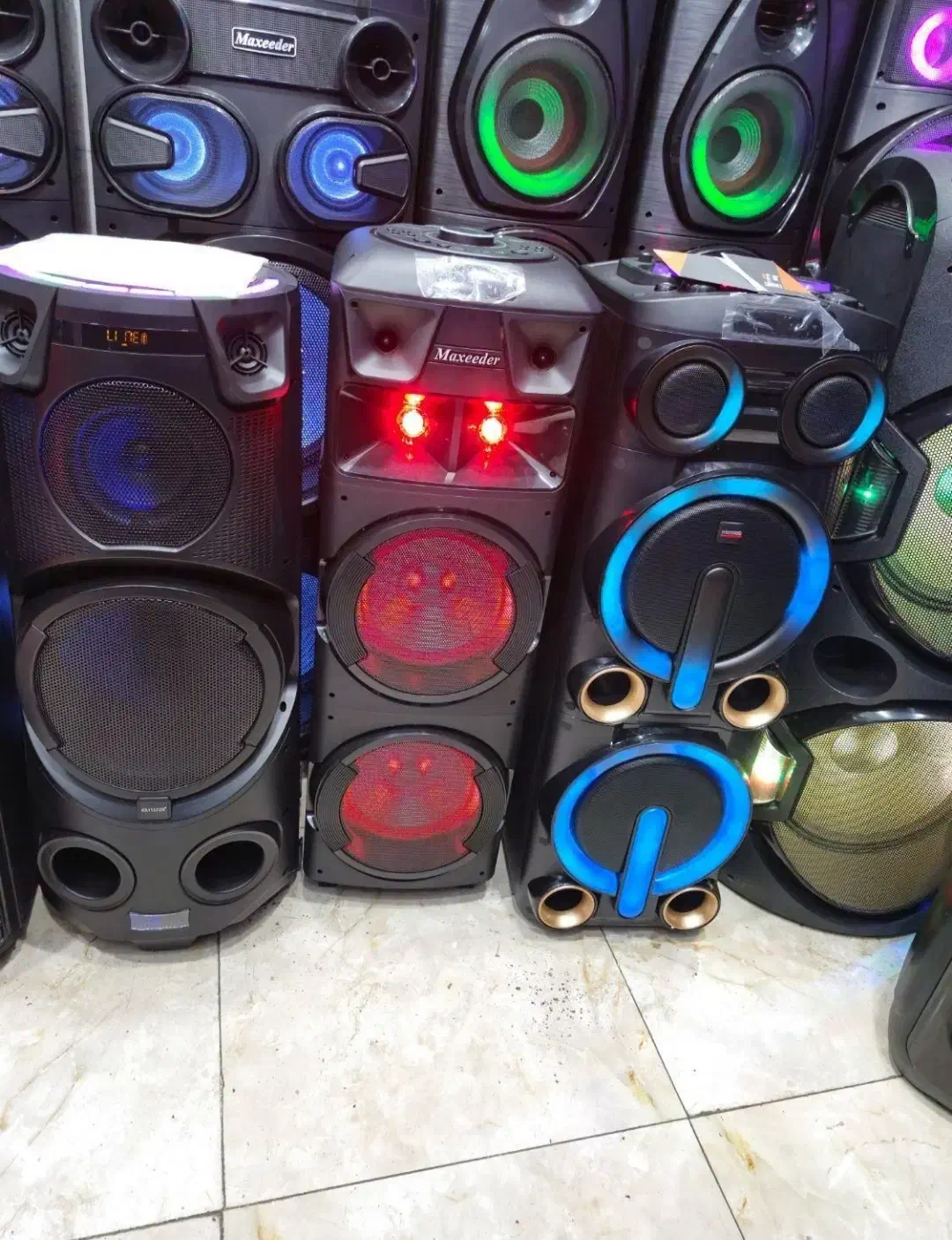 فروش باند و اسپیکرشارژی و خانگی تک و دوقلو نقدقسطی|سیستم صوتی خانگی|قم, علی آباد|دیوار