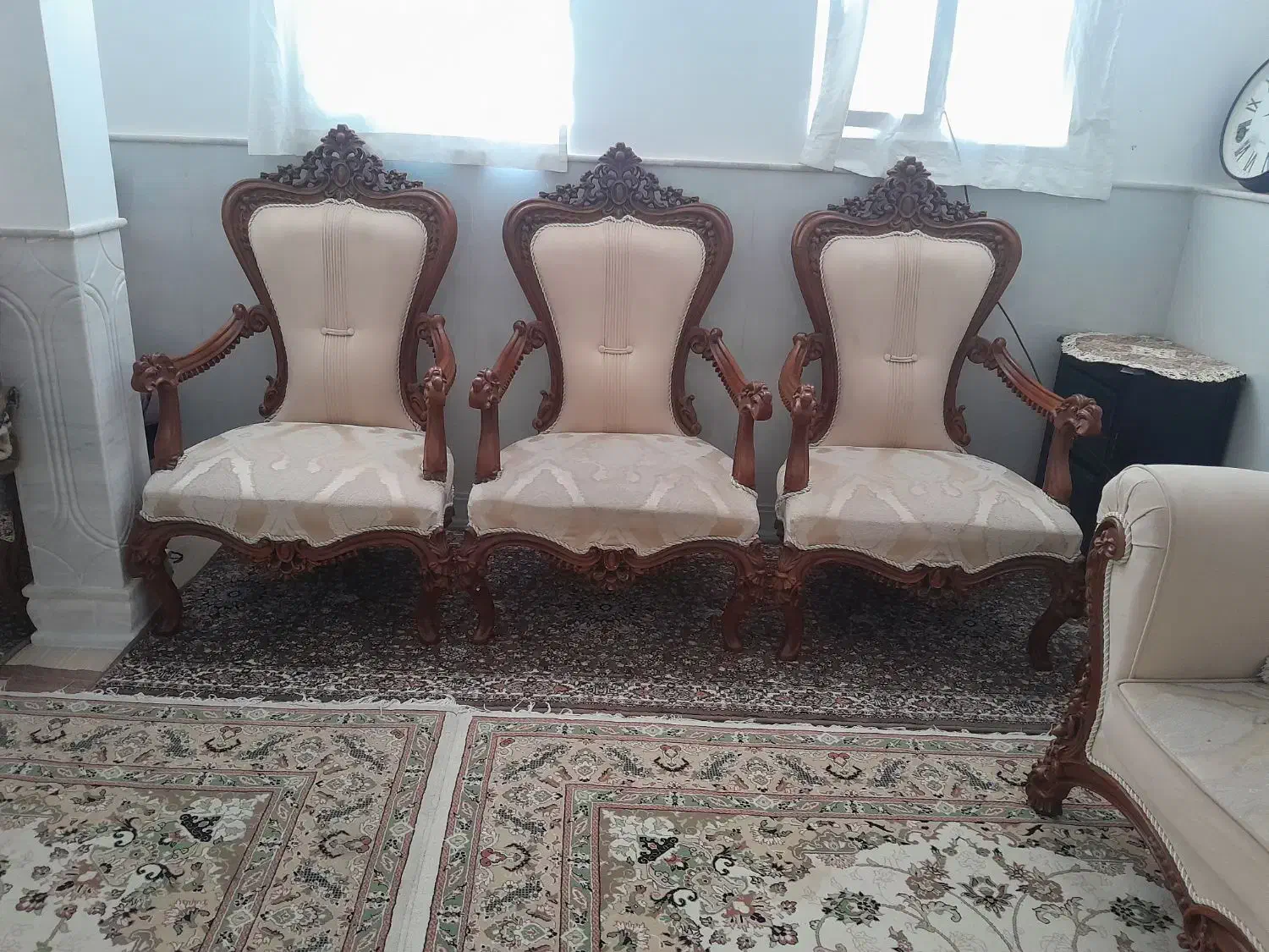 مبل استیل۹نفره|مبلمان خانگی و میز عسلی|قم, کیوانفر|دیوار