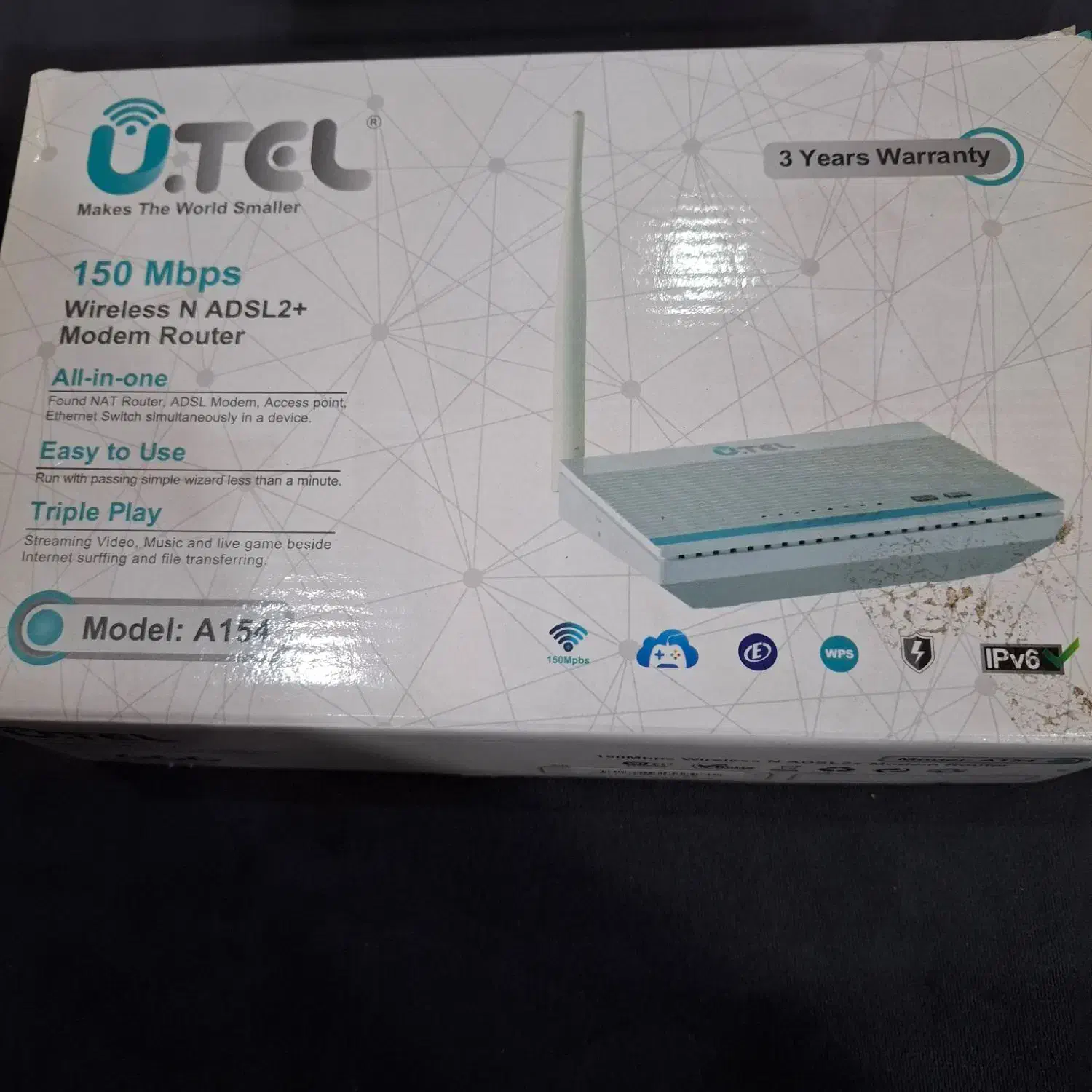 مودم یو تل مدل A154|مودم و تجهیزات شبکه|تهران, جوانمردان (اندیشه)|دیوار