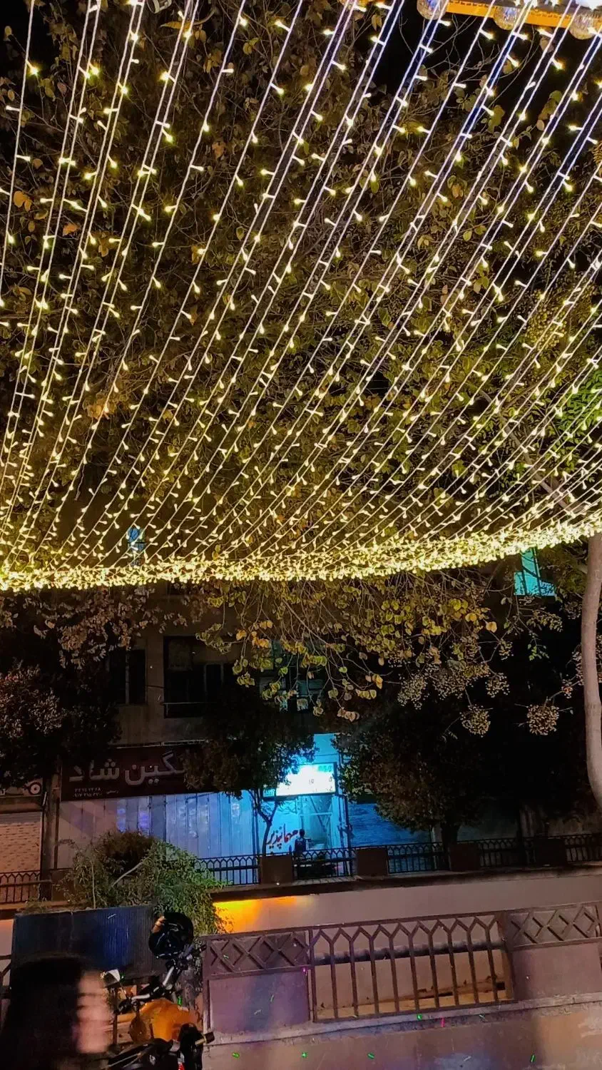 ریسه نور/ ریسه متری /ریسه ساده کبریتی رسید.|ریسه و چراغ تزئینی|شیراز, گود عربان|دیوار