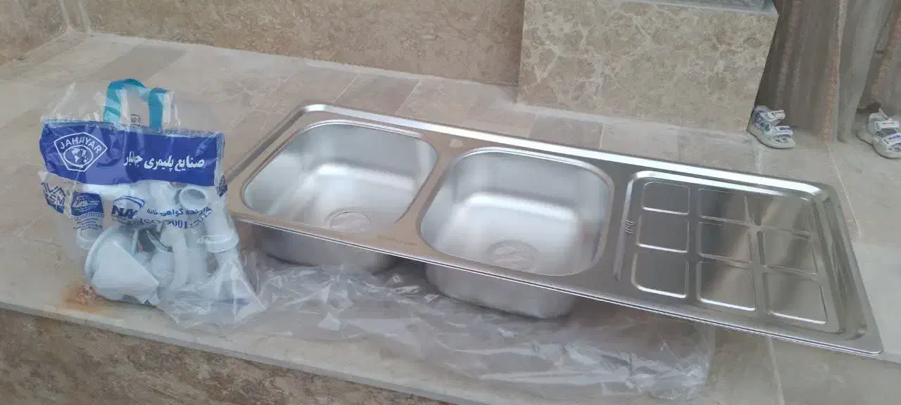 سینک فانتزی توکار|آب‌چکان و نظم‌دهنده ظروف|قم, آزادگان|دیوار