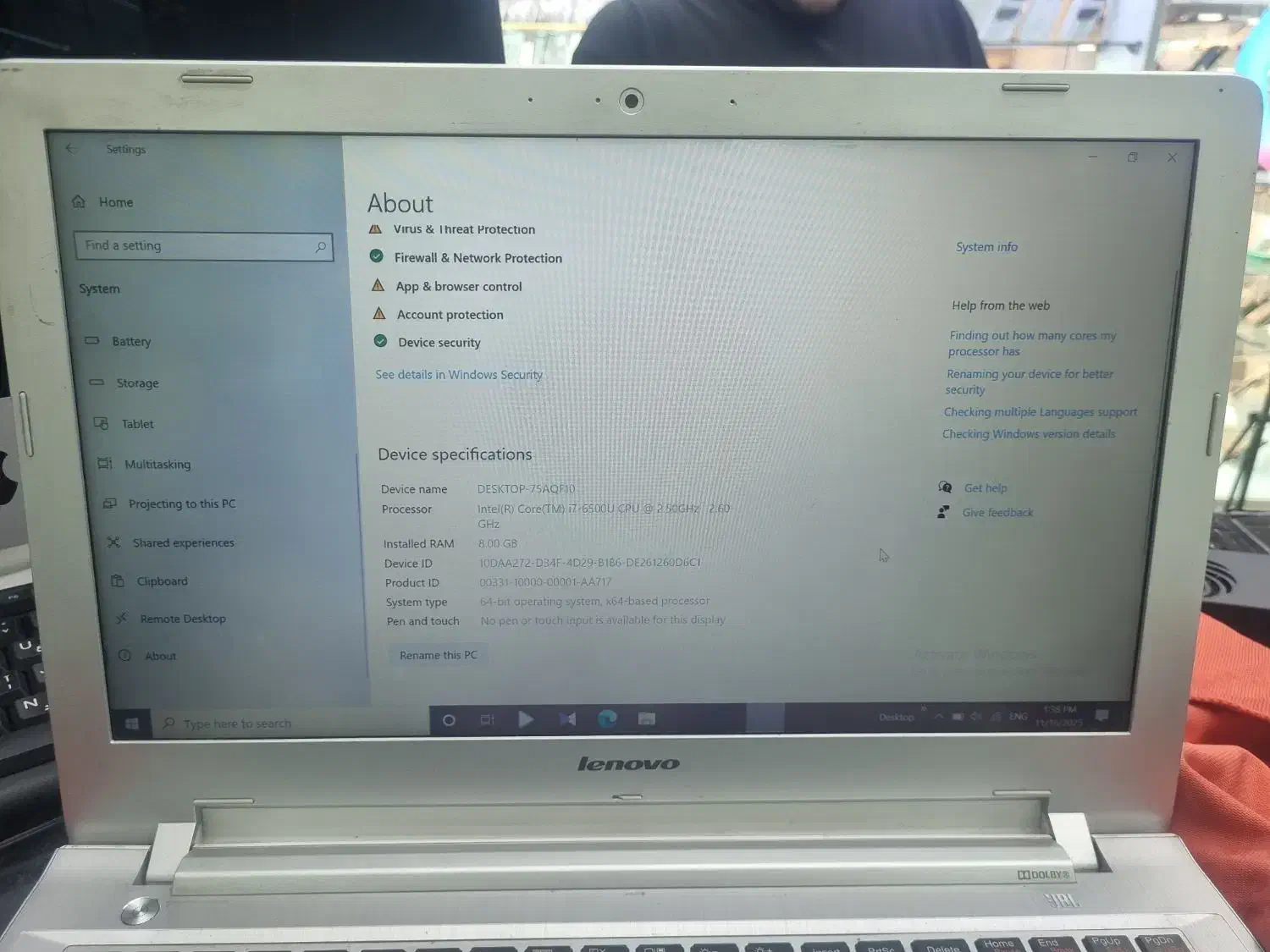 لپ تاب لنوو|رایانه همراه|تهران, باغ فیض|دیوار