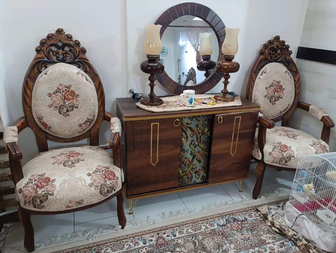 مبل در حد نو و دو عدد والان ست مبل|مبلمان خانگی و میز عسلی|پاکدشت, شهرک امام رضا|دیوار