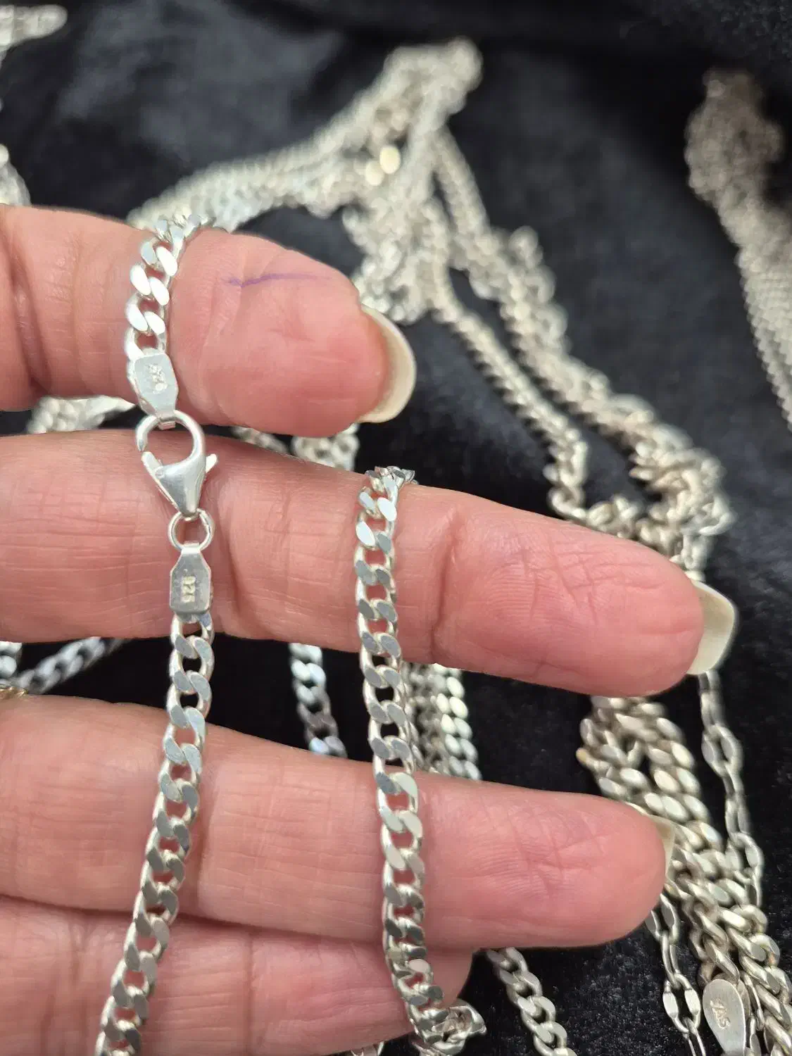 زنجیر نقره کارتیر ۹۲۵ و دستنبد ۲۰ گرم|جواهرات|شیراز, معالی‌آباد|دیوار