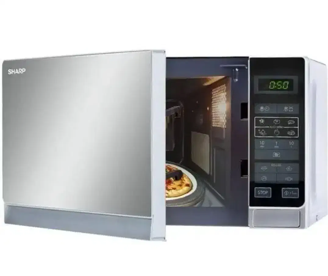 ماکروویو شارپ 20لیتری و 25لیتری سیلور|اجاق گاز و لوازم برقی پخت‌وپز|تهران, هرندی|دیوار