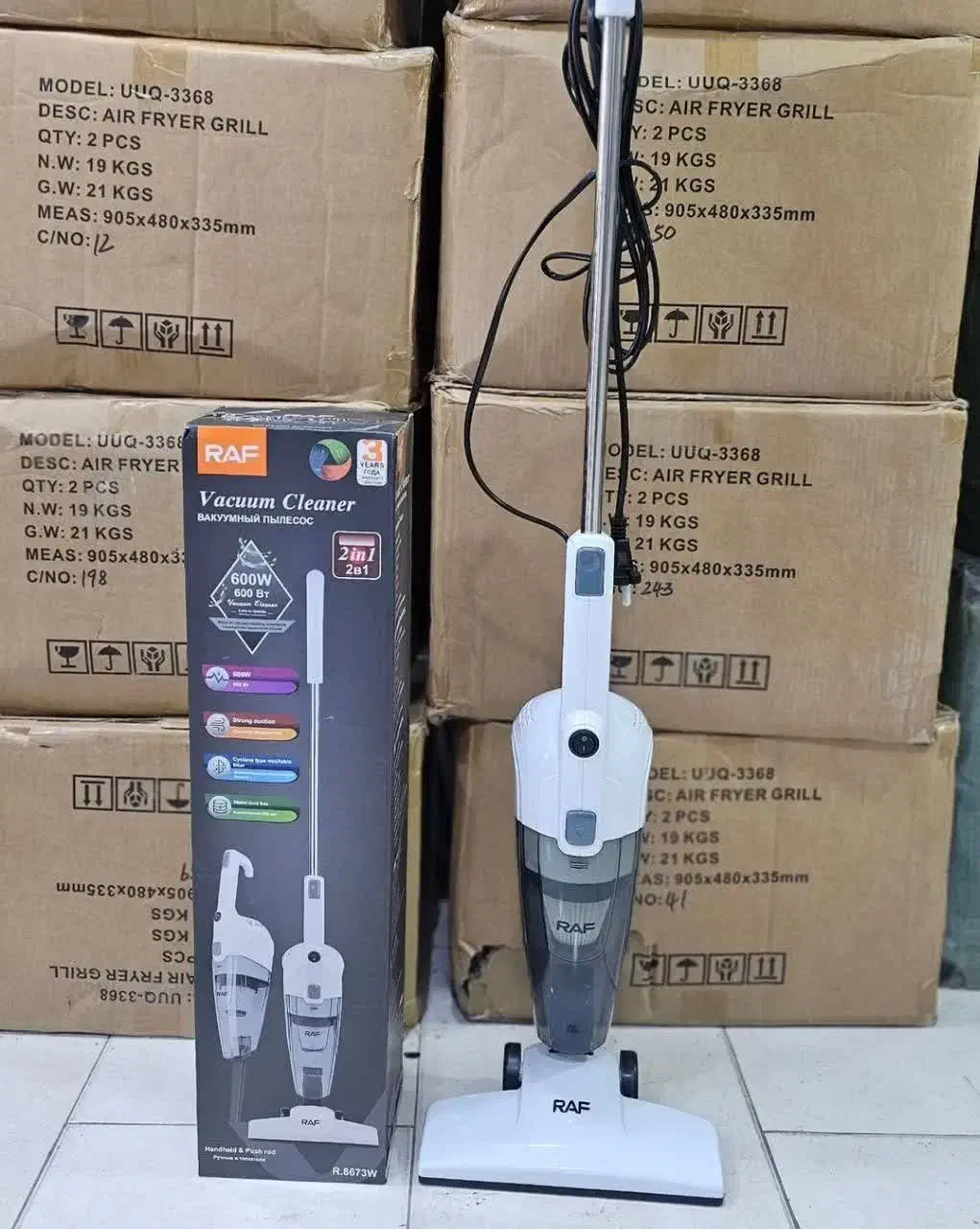 جاروبرقی عصایی رافRAFمدل R-۸۶۷۳W ارسال رایگان|جاروبرقی، جارو شارژی، بخارشو|تهران, علم و صنعت|دیوار