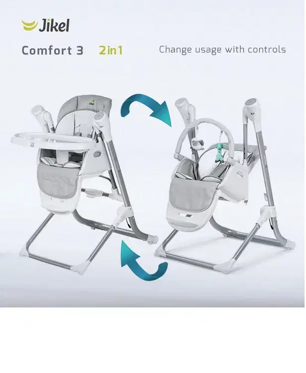 صندلی غذا 3 کاره تاب شو - موزیکال جیکل - کامفورت 3|تخت و صندلی بچه|رشت, معلم|دیوار