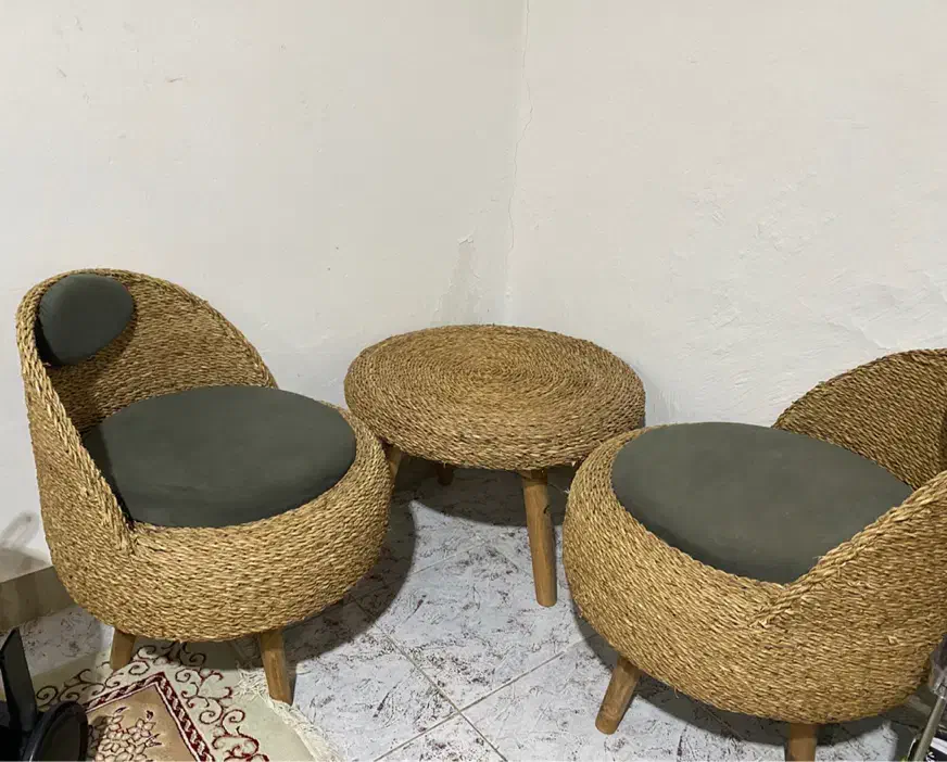 صندلی ‌میز حصیری|میز و صندلی غذاخوری|بندرعباس, |دیوار