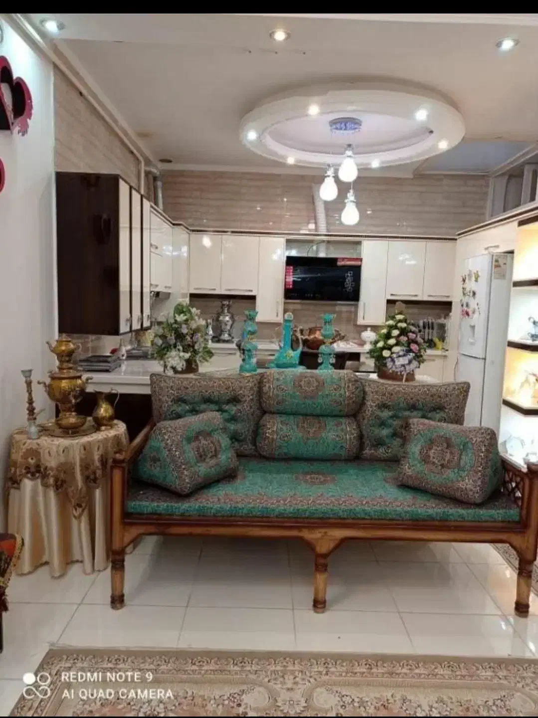 پشتی ترمه شاه نشین 7تیکه|پشتی|داراب, |دیوار