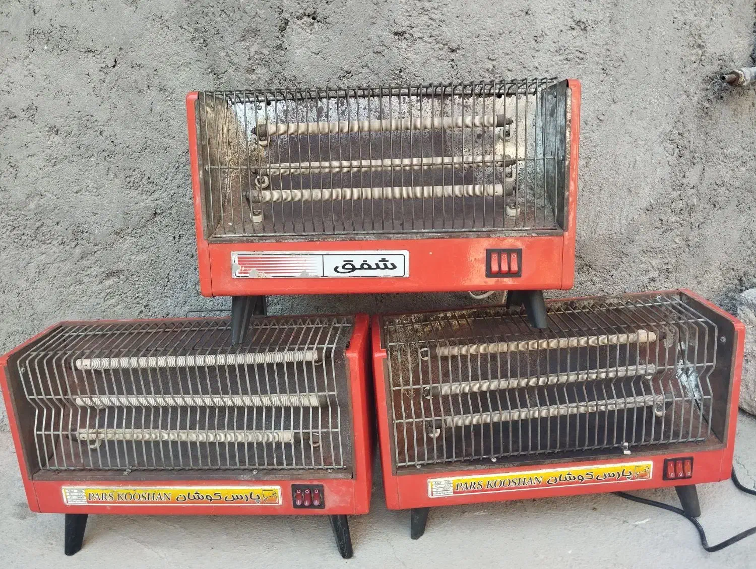 سه عدد بخاری برقی تمیز و سالم به قیمت 450تومان|بخاری، هیتر، شومینه|مهر, |دیوار