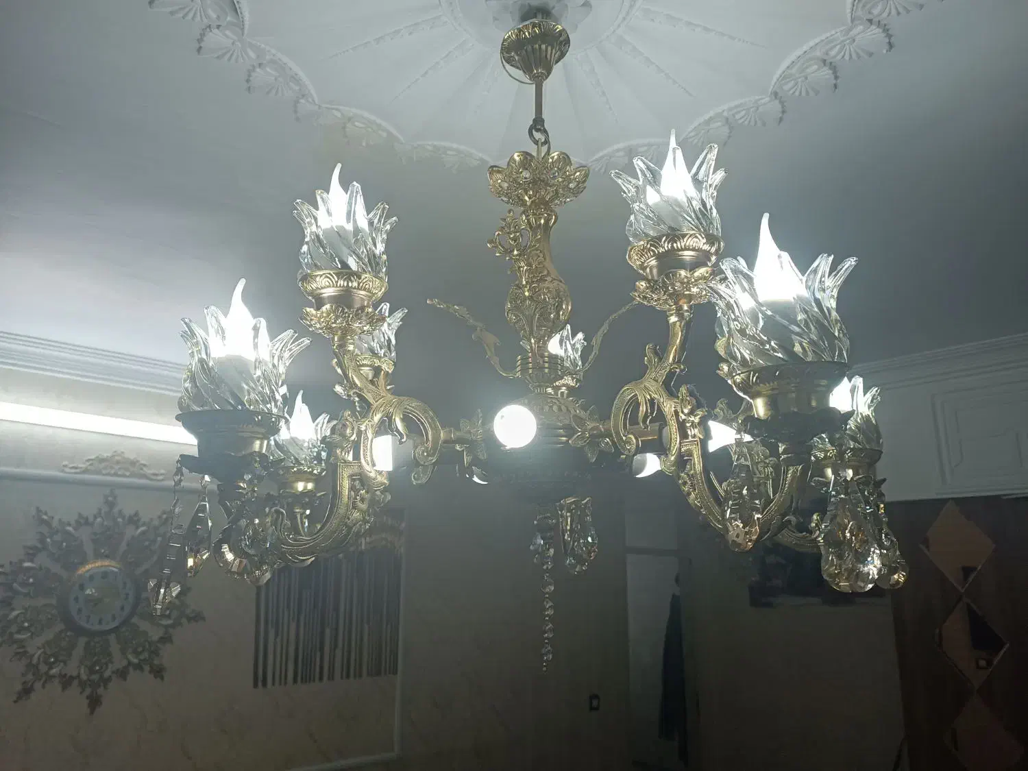 لوستر|لوستر و چراغ آویز|همدان, |دیوار