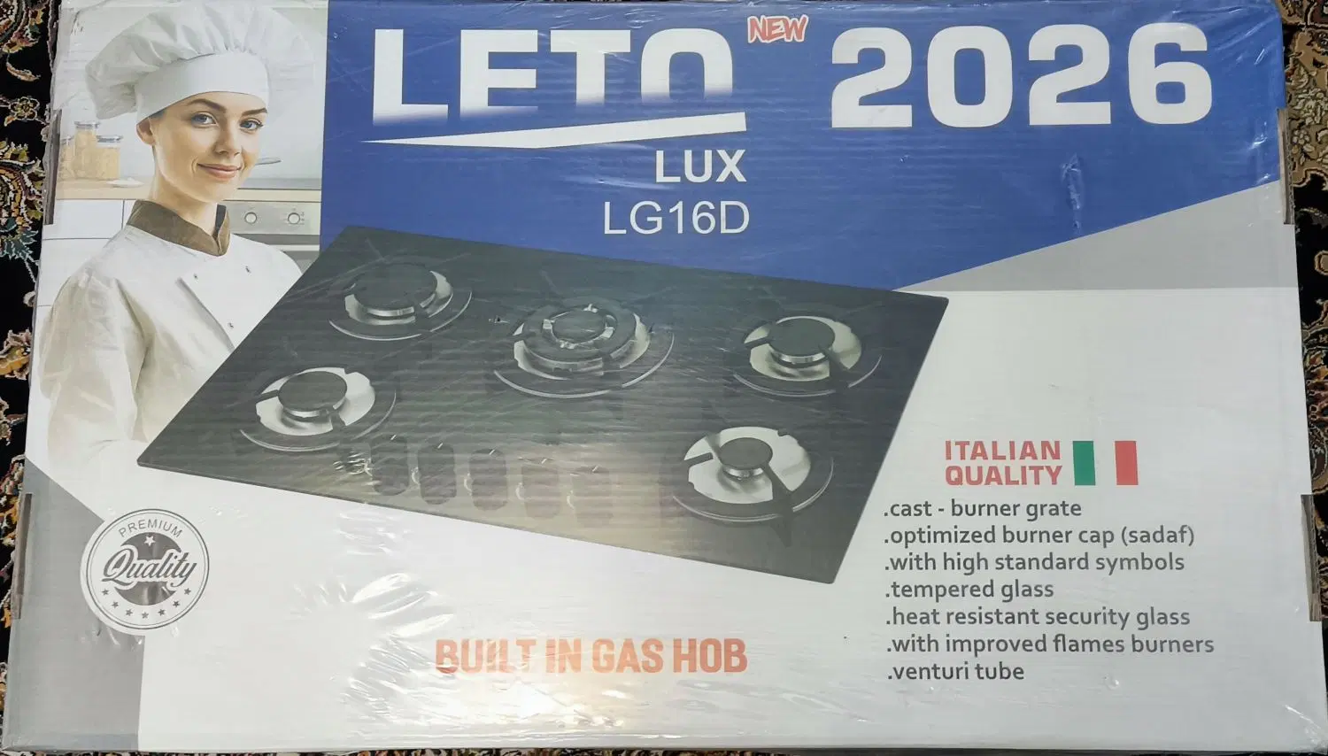اجاق گاز صفحهای LETO LUX مدل LG16D ۵ شعله پلمپ|اجاق گاز و لوازم برقی پختوپز|تهران, اسفندیاری|دیوار