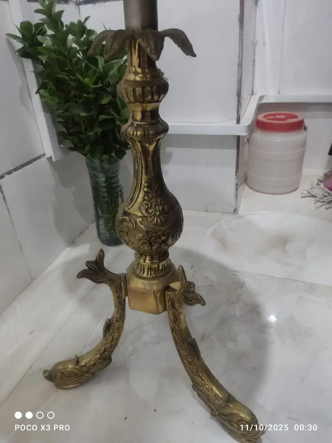 میز تلفن برنجی (سنگین)|میز تلفن|نسیم‌شهر, |دیوار