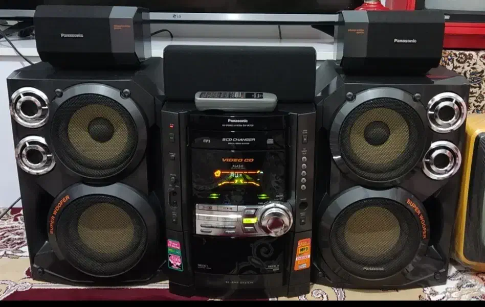 پاناسونیک 4800 وات|سیستم صوتی خانگی|قم, دروازه چوبی|دیوار