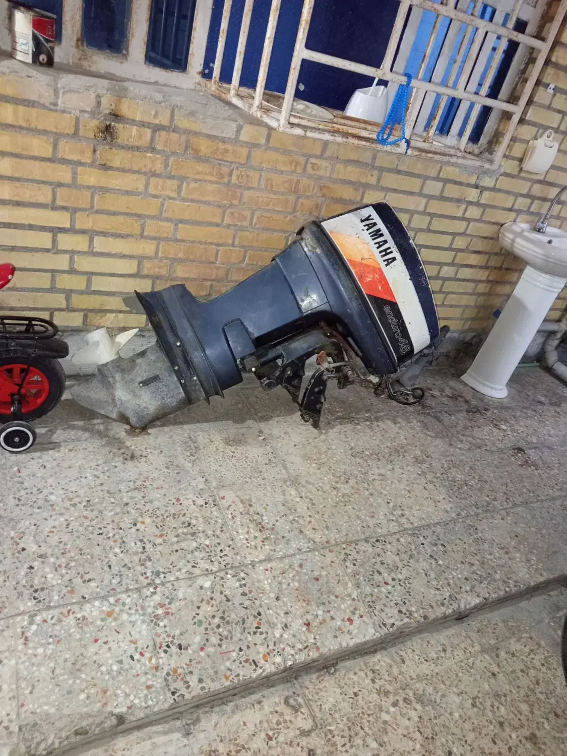 موتور قایق 48 با قایق 23|قایق و سایر وسایل نقلیه|بندر ماهشهر, |دیوار