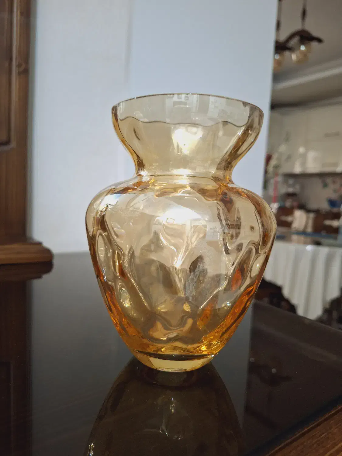 گلدان شیشه ای طلایی|صنایع دستی و سایر لوازم تزئینی|تهران, سازمان برنامه جنوبی|دیوار