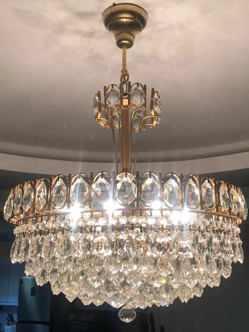 لوستر کریستالی|لوستر و چراغ آویز|کرج, شهرک بنفشه|دیوار