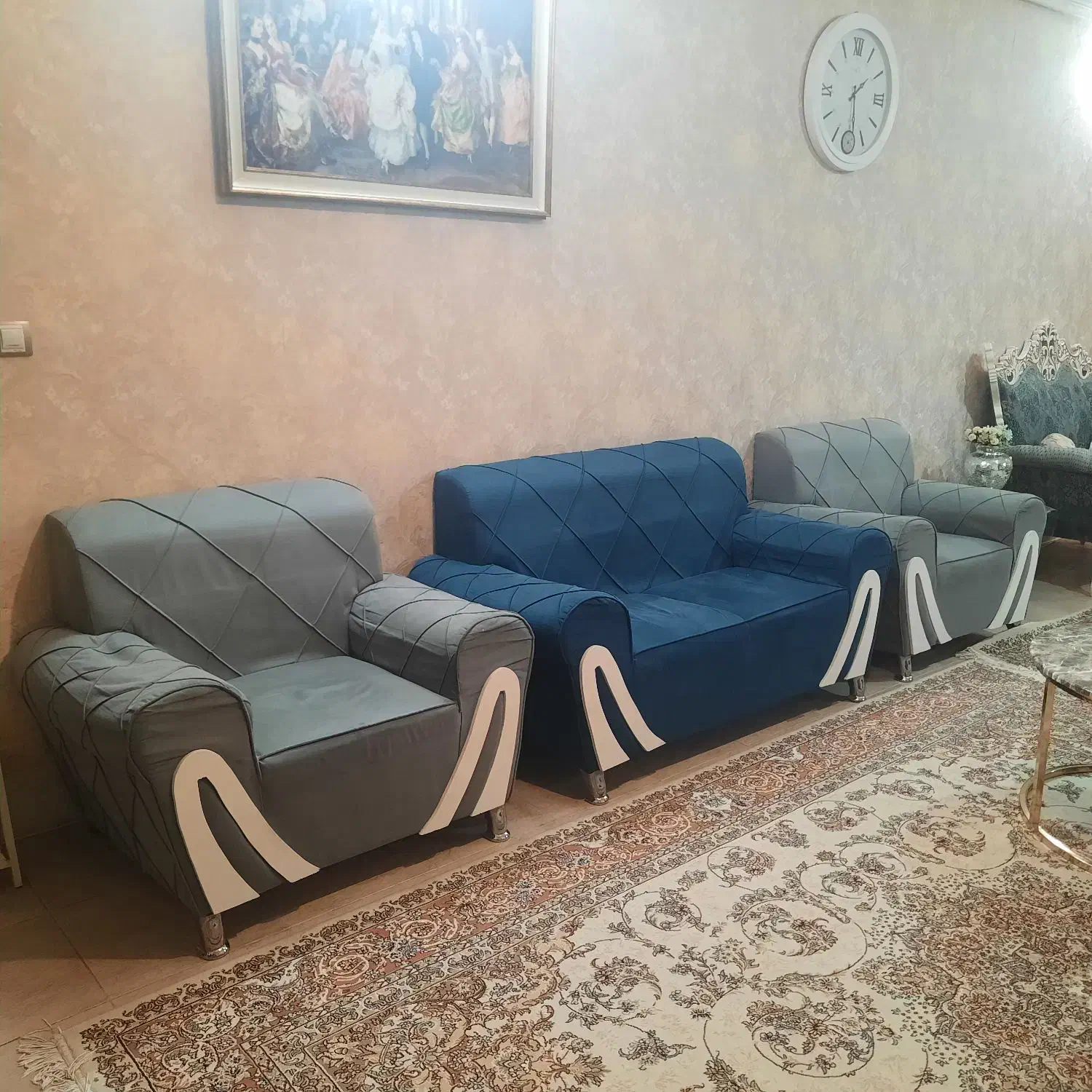 مبلمان چستر با پارچه مازاراتی|مبلمان خانگی و میز عسلی|بروجرد, |دیوار