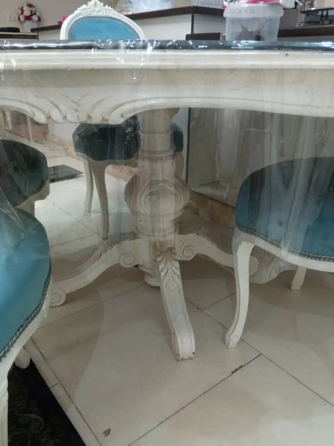 میز ناهار خوری|میز و صندلی غذاخوری|مشکیندشت, |دیوار