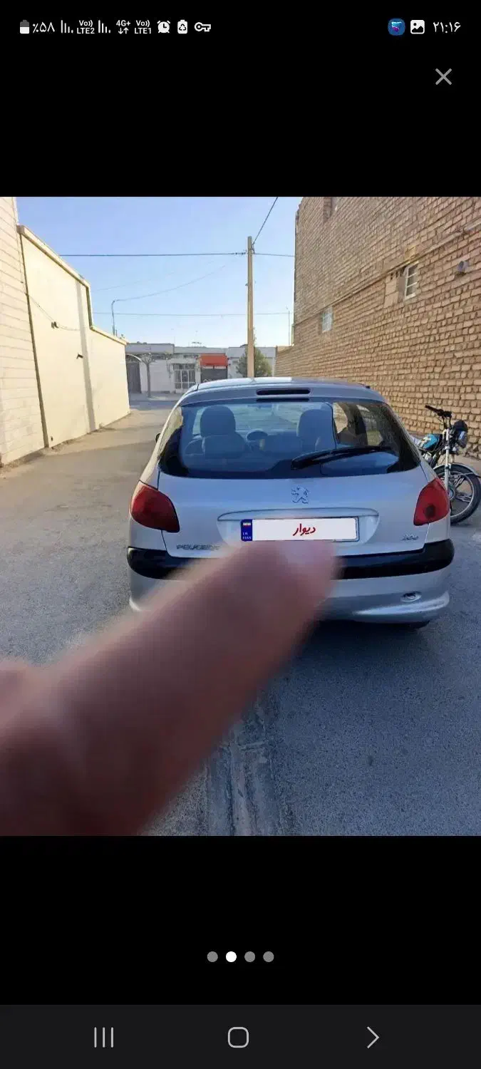 پژو ۲۰۶|خودرو سواری و وانت|مشهد, نظام دوست|دیوار