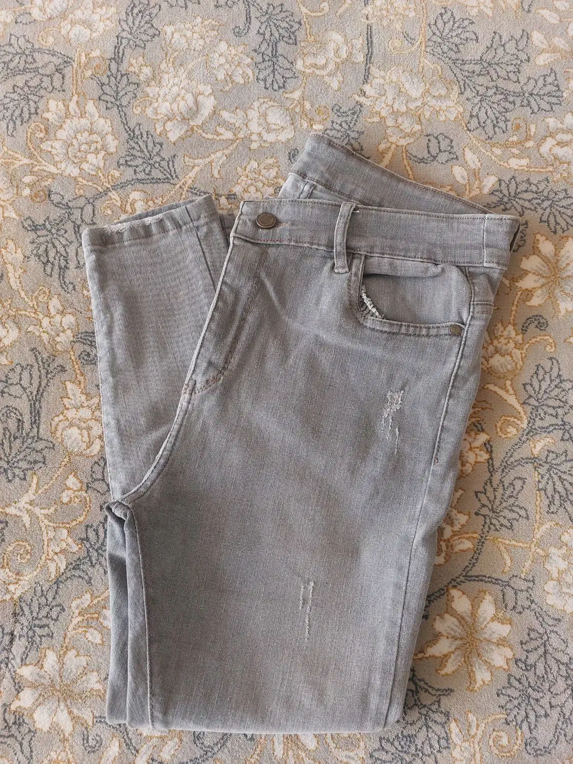 شلوارجین اسکینی طوسی روشن درحد نو|لباس|سمنان, |دیوار