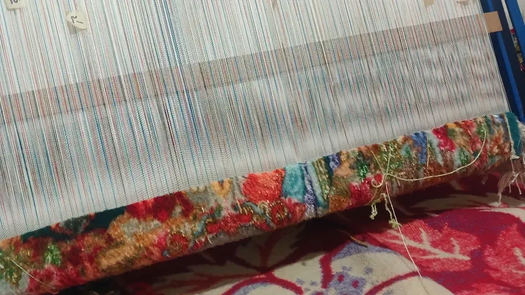 تابلو فرش نیمه کاره (برای بافت )|فرش|تبریز, |دیوار