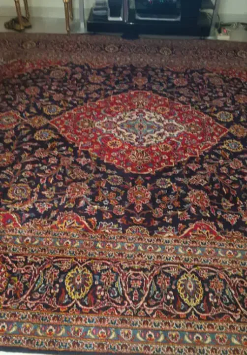 یک تخته فرش دوازده متری کاشان قطبی دست دوم|فرش|تهران, دهکده المپیک|دیوار