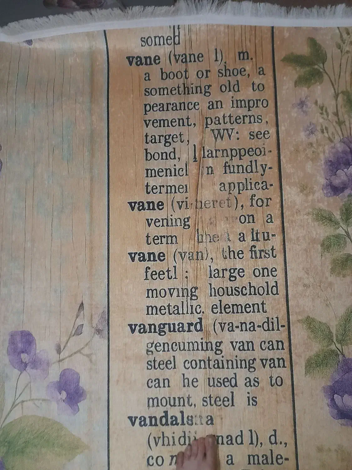 فرشینه|فرش|بومهن, |دیوار