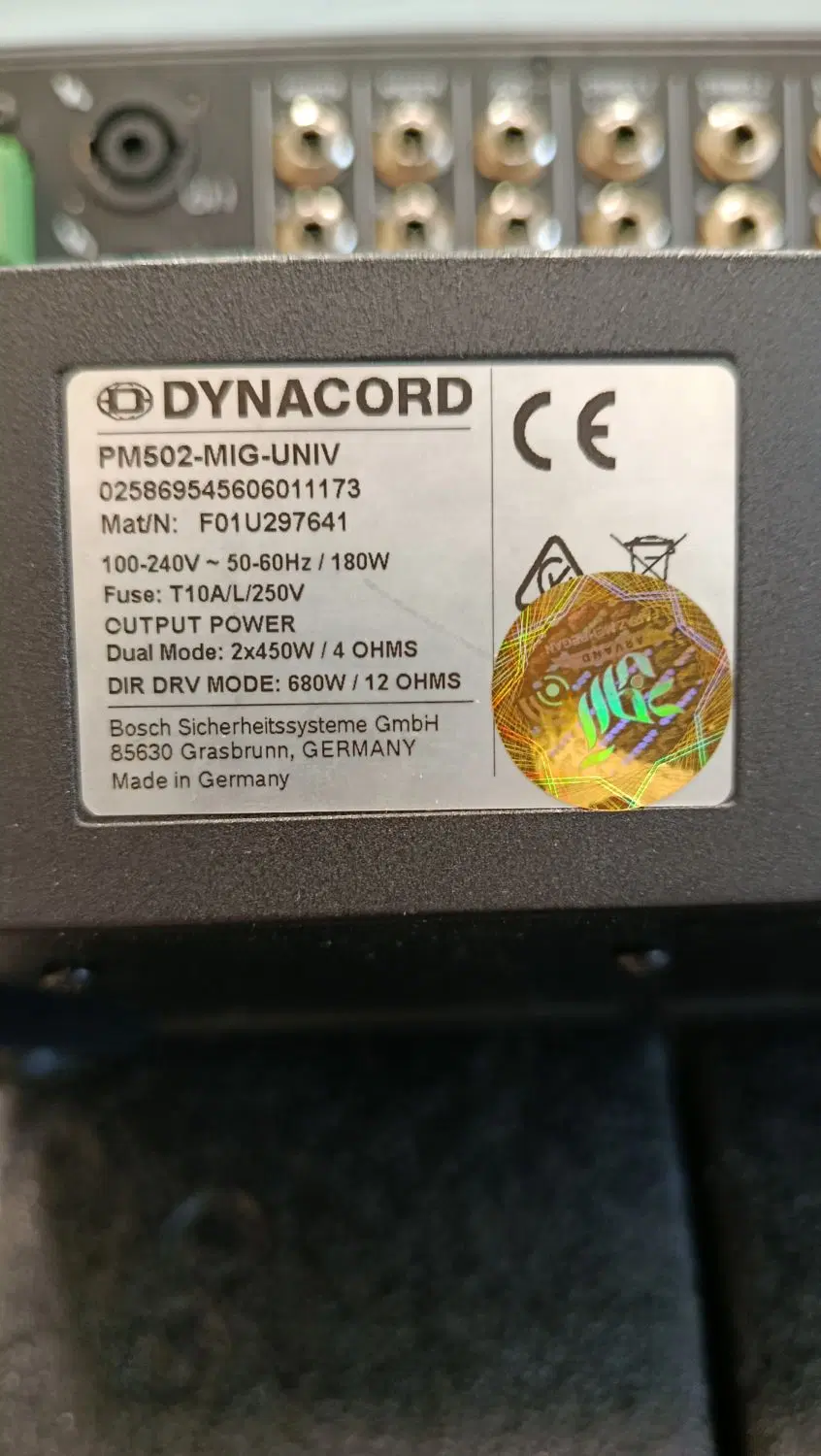 Power mixer Dynacord pm502|صوتی و تصویری|تهران, پرواز|دیوار