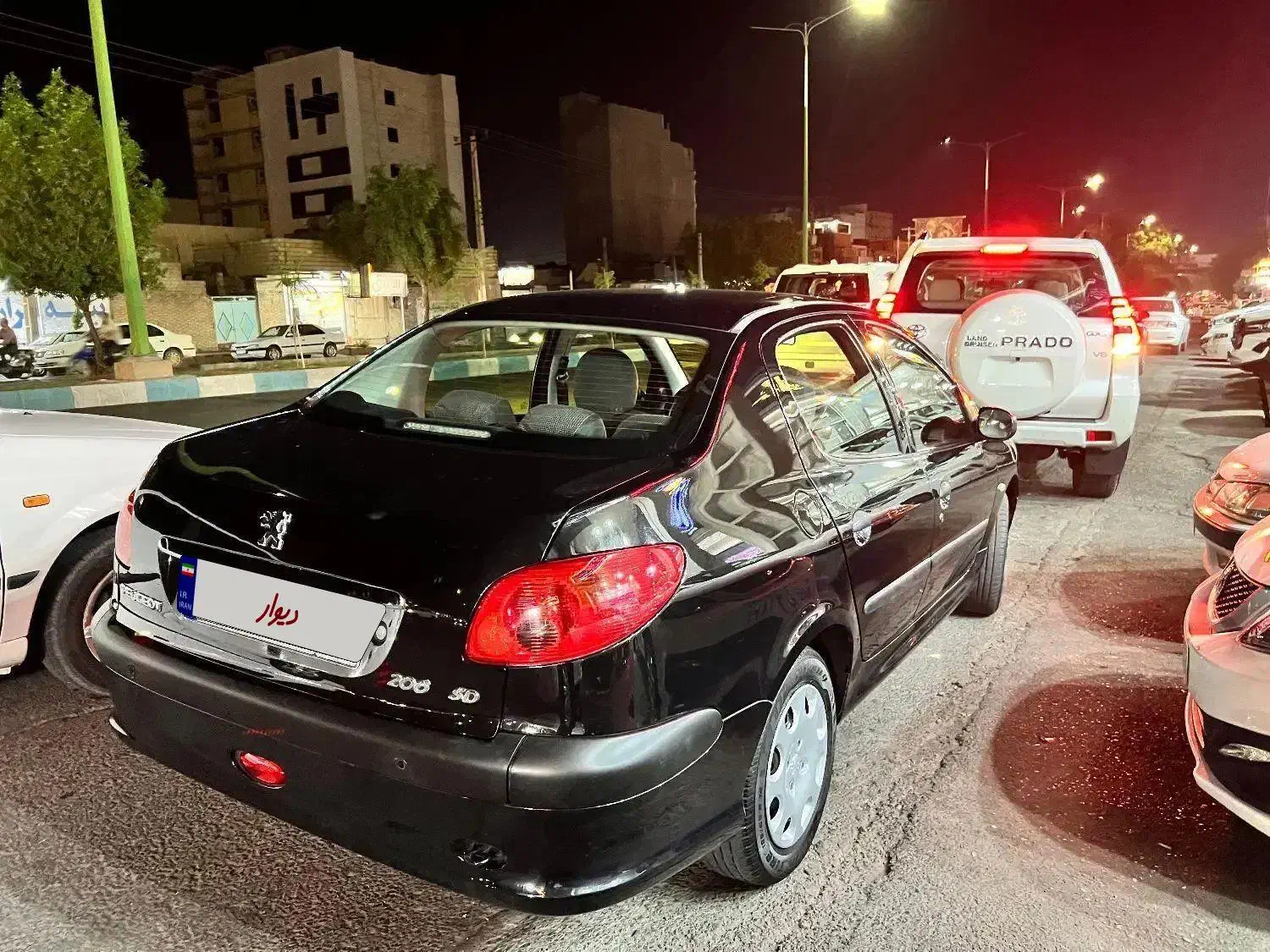 ۲۰۶V8مشکی(نمایندگی خرمی)|خودرو سواری و وانت|دزفول, |دیوار