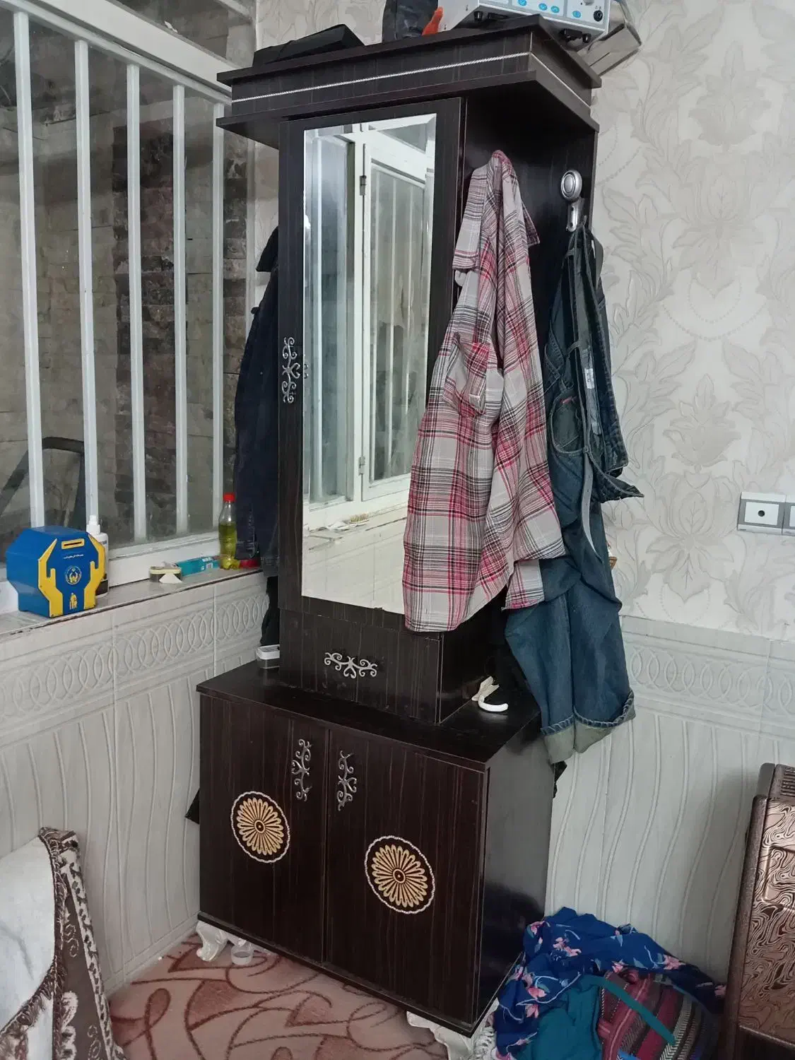 ست جاکفشی دراور و بوفه|جاکفشی، کمد، دراور|بیرجند, |دیوار