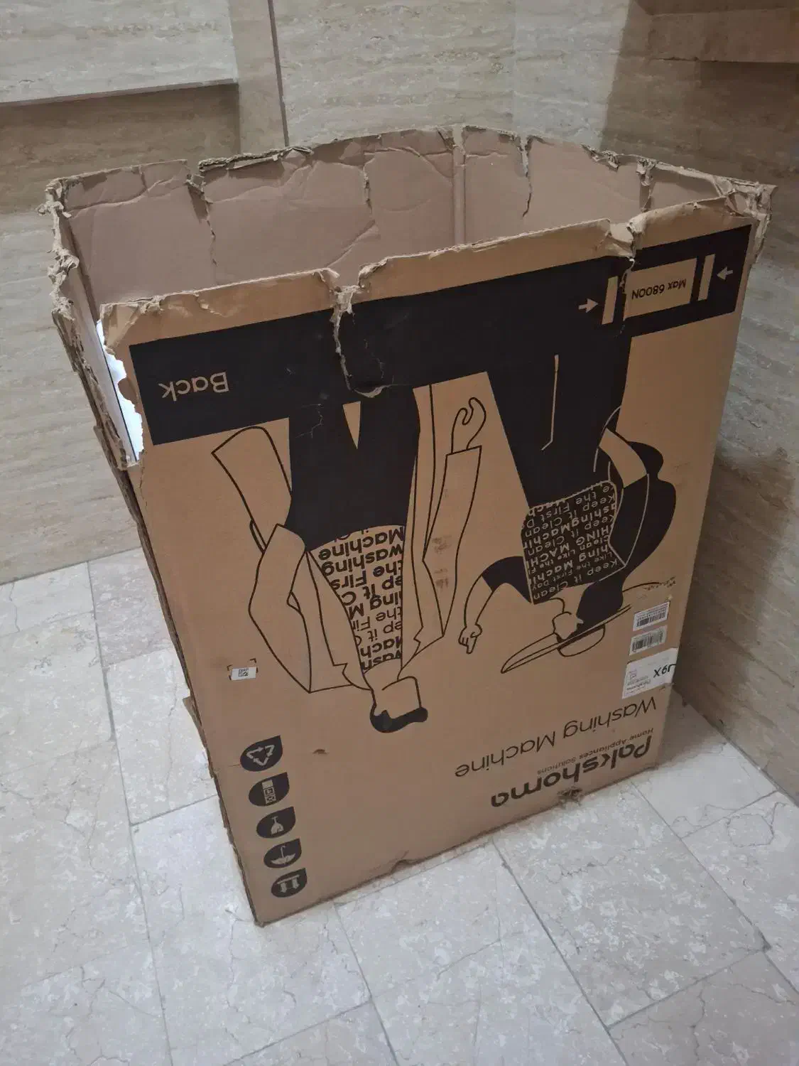 کارتن ماشین لباسشویی پاکشوما ۹ کیلویی سالم|ابزارآلات|اسلامشهر, شهرک سعیدیه|دیوار