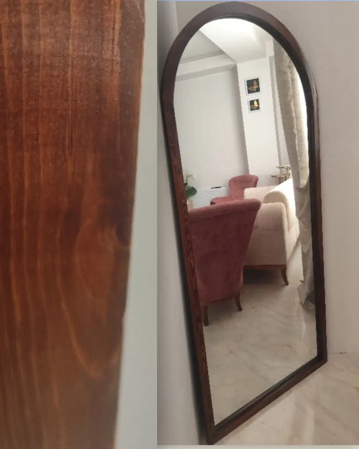 آینه قدی چوبی ساده|آینه|اسلام‌شهر, شهرک احمدیه|دیوار