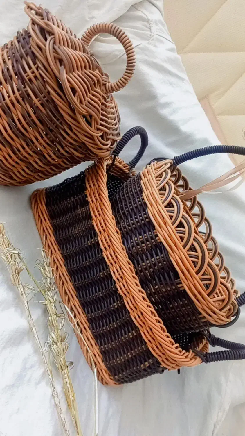 انواع سبدهای حصیری دست باف|صنایع دستی و سایر لوازم تزئینی|خمینی‌شهر, |دیوار