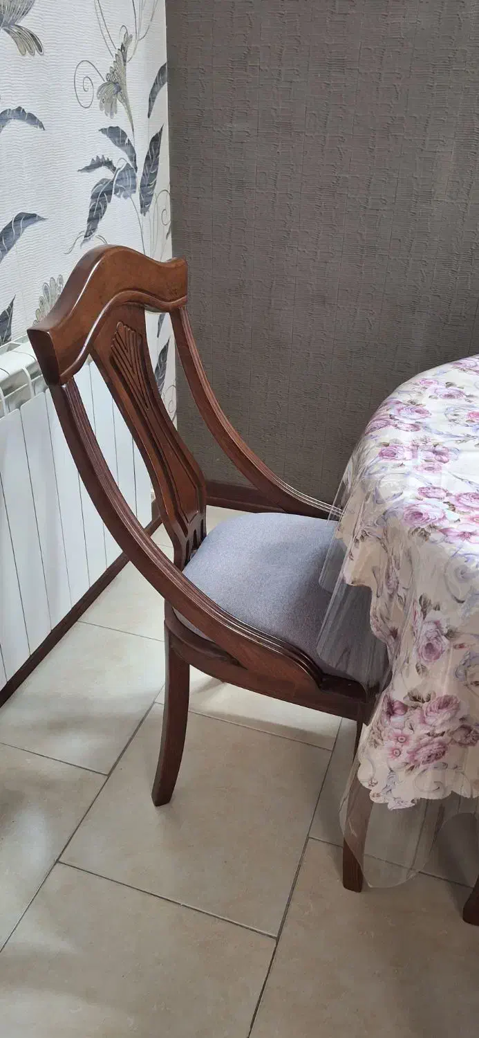 میز ۶ نفره باچوب راش|میز و صندلی غذاخوری|رباط‌کریم, رباط‌کریم|دیوار