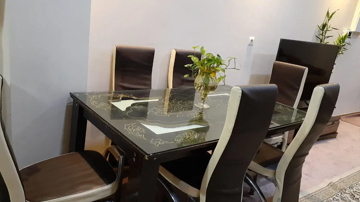 میز نهارخوری|میز و صندلی غذاخوری|بهبهان, |دیوار