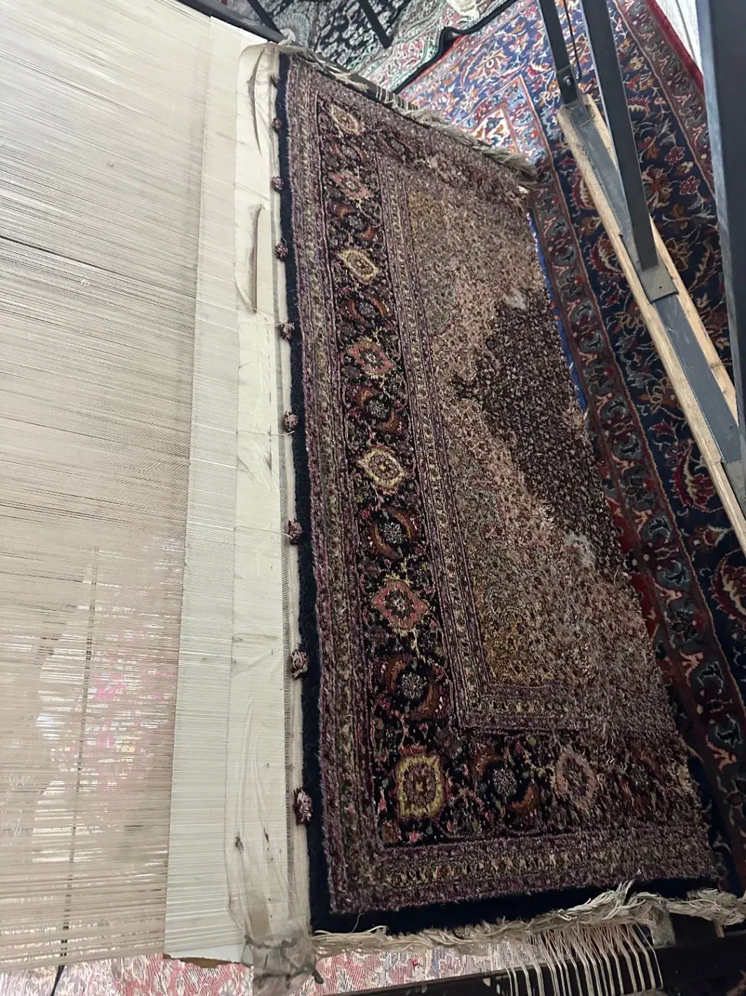 فرش نقشه ماهی چاه ابریشم|فرش|تبریز, |دیوار