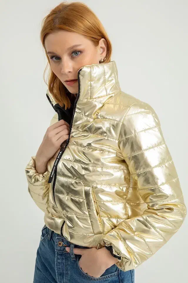 کاپشن طلایی دخترانه ضدآب|لباس|تهران, انبار نفت|دیوار