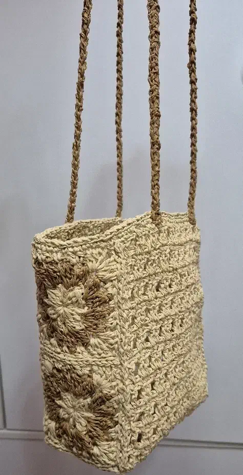 کیف دوشی رافیا مدل آفتابگردون|کیف، کفش، کمربند|رشت, پارک شهر|دیوار