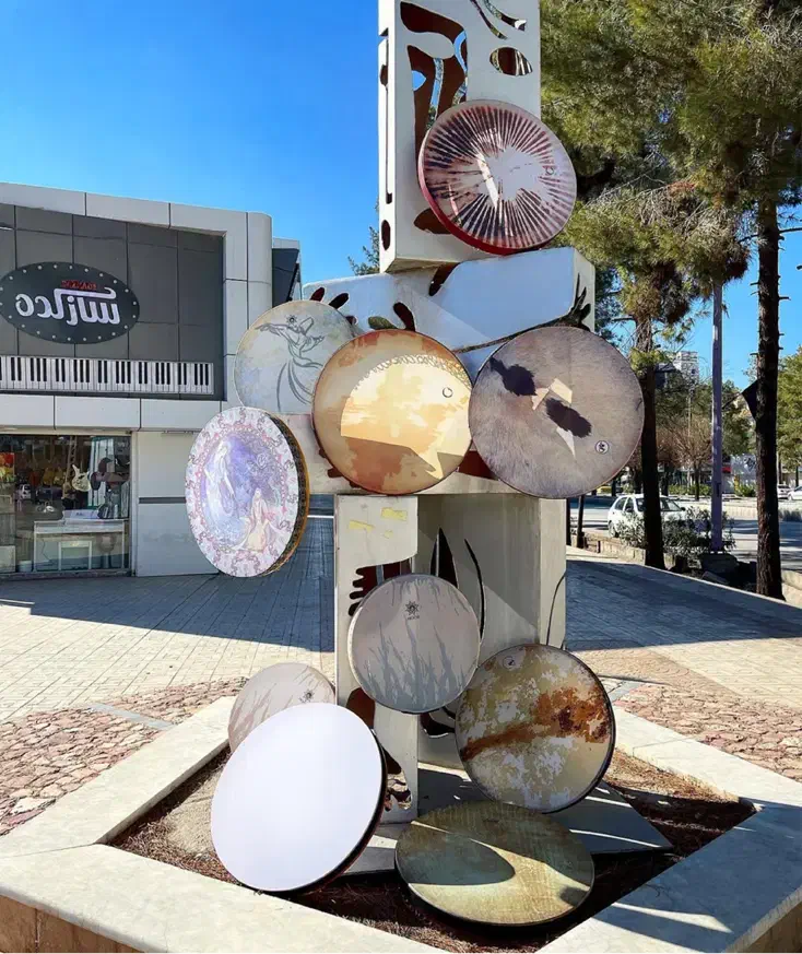 دف نو|سازهای سنتی|کرمان, |دیوار