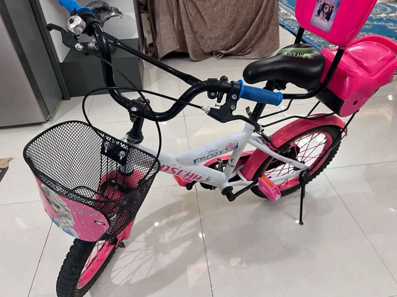 دوچرخه دخترانه سایز ۱۶ کاملا سالم|دوچرخه، اسکیت، اسکوتر|قزوین, |دیوار