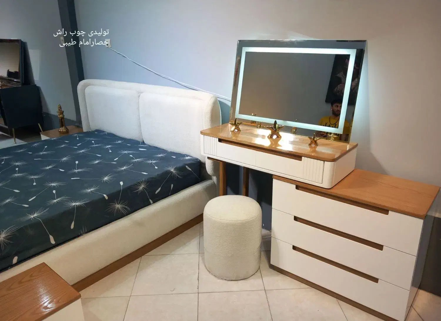 سرویس خواب مدیسا نورمخی سری A|تخت و سرویس خواب|همدان, |دیوار