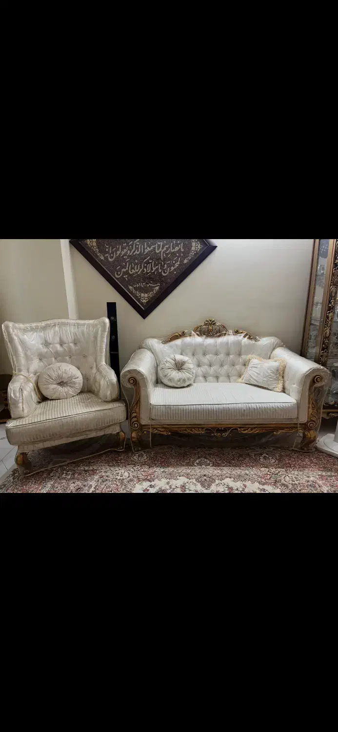 مبل 7نفره|مبلمان خانگی و میز عسلی|اصفهان, تخت فولاد|دیوار