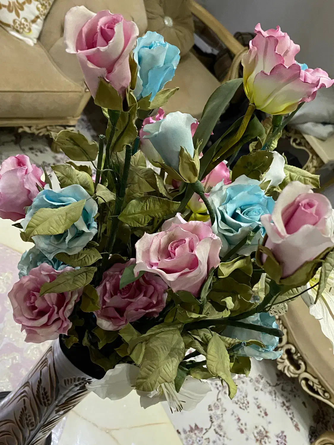 گلدان مصنوعی|گل مصنوعی|سنندج, |دیوار