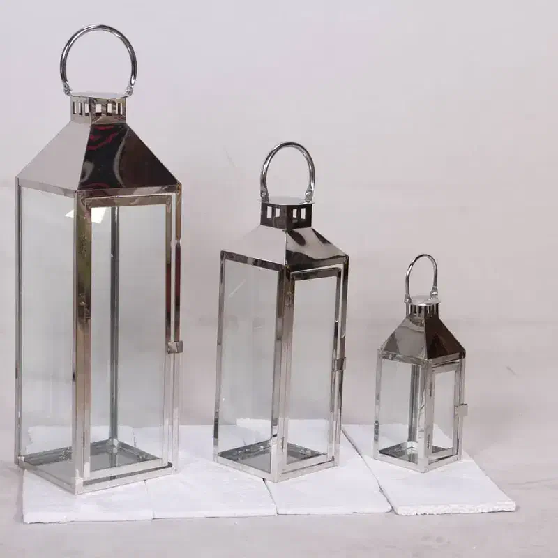 فانوس کنار سالنی سه تیکه رنگ سیلور|لوستر و چراغ آویز|بوشهر, |دیوار