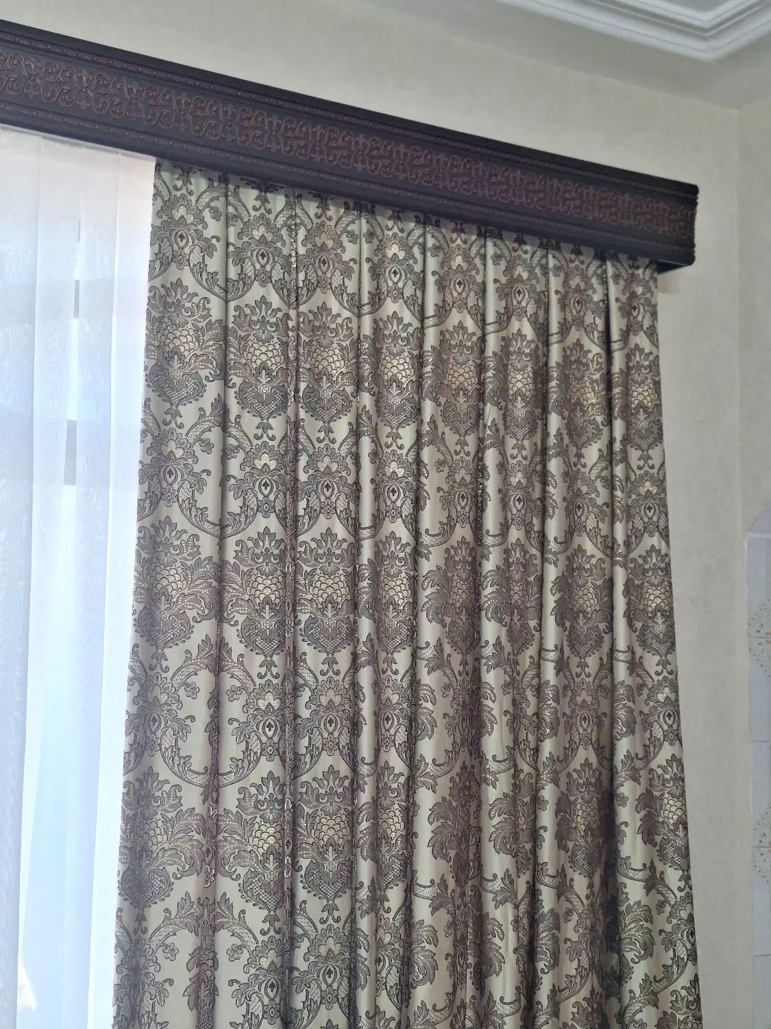 دو عدد پرده دکور بسیار تمیز مشابه نو|پرده، رانر، رومیزی|آستارا, |دیوار