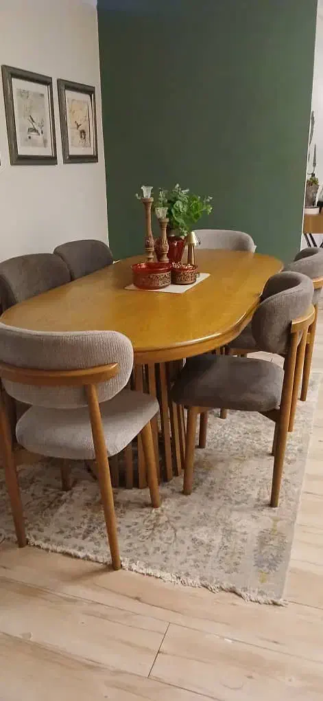 میز ناهارخوری هشت نفره|میز و صندلی غذاخوری|لواسان, |دیوار