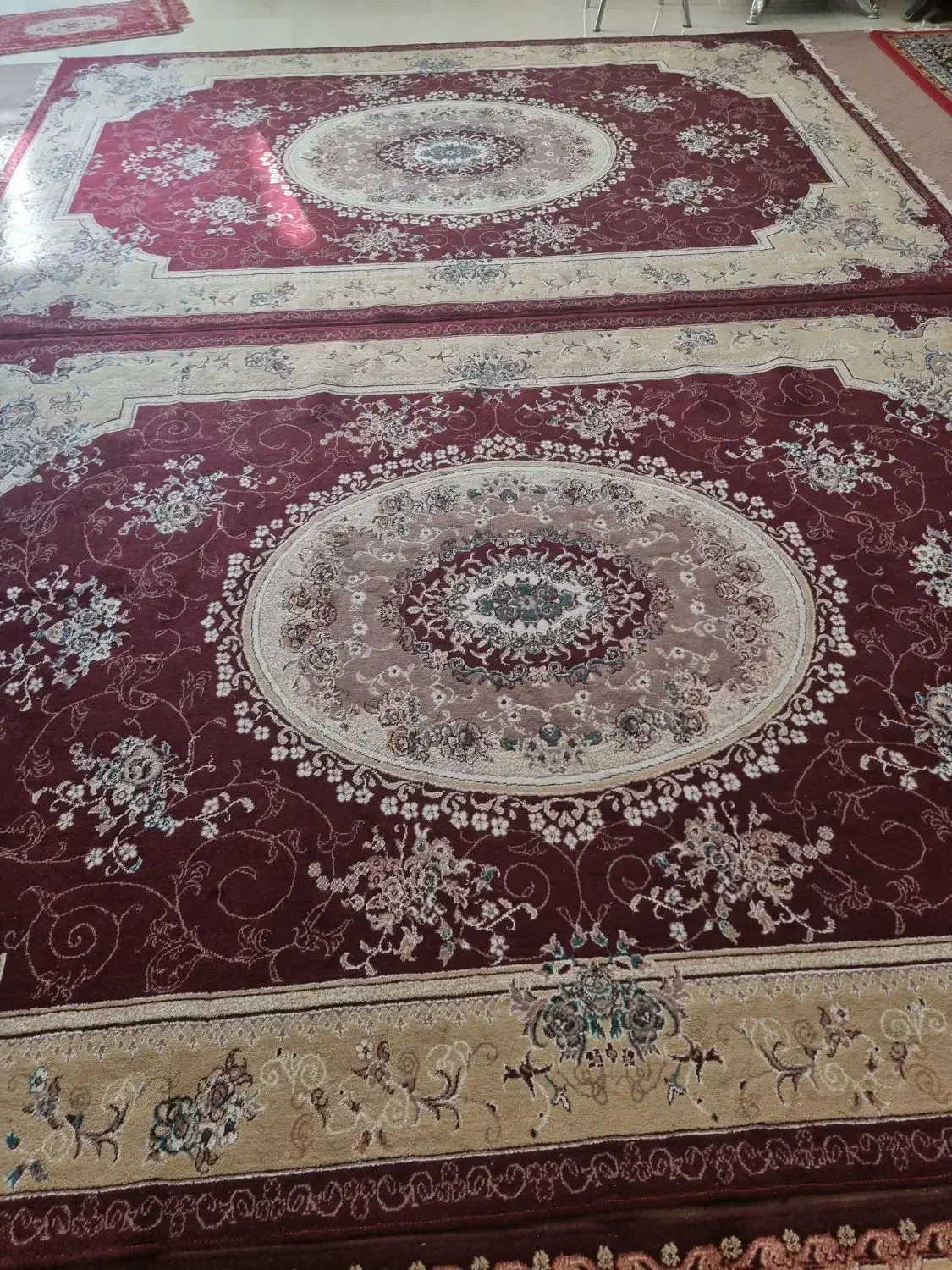 یک جفت فرش ماشینی ۶متری|فرش|اهر, |دیوار