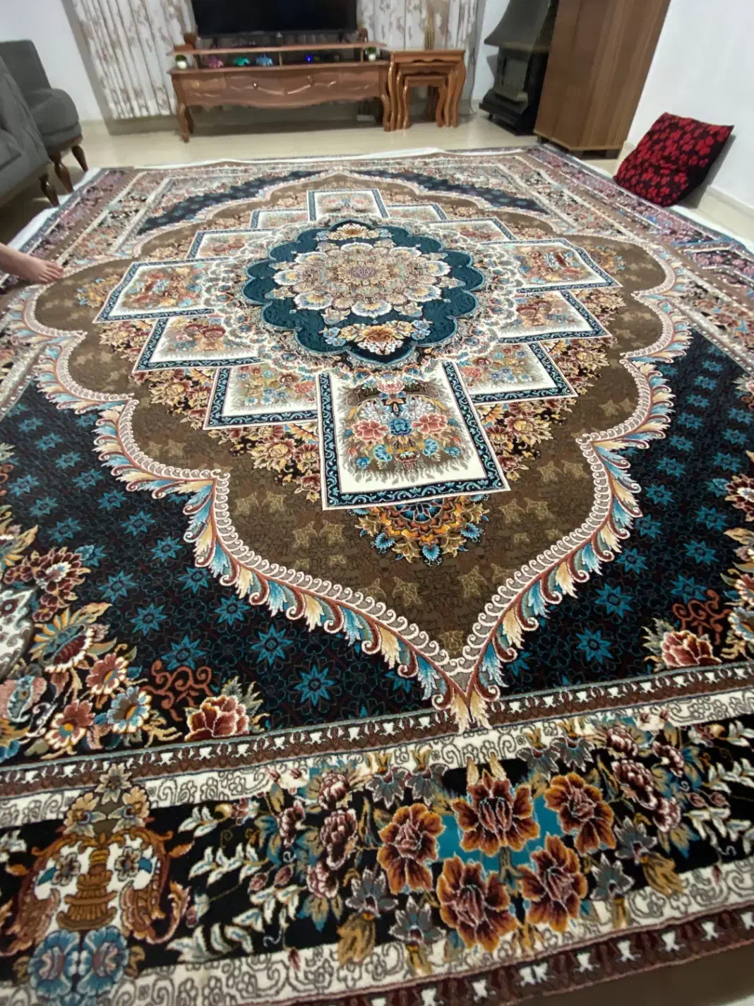 فرش ۹متری|فرش|لشت نشا, |دیوار